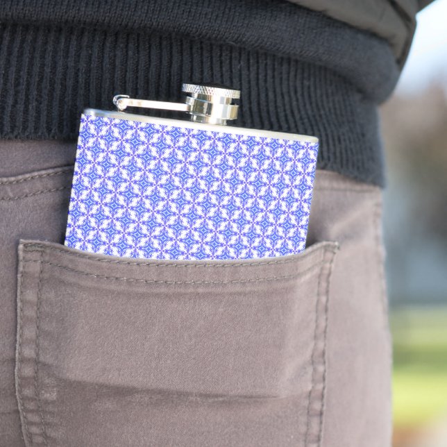 Floral Design Pattern Flask (In Situ)