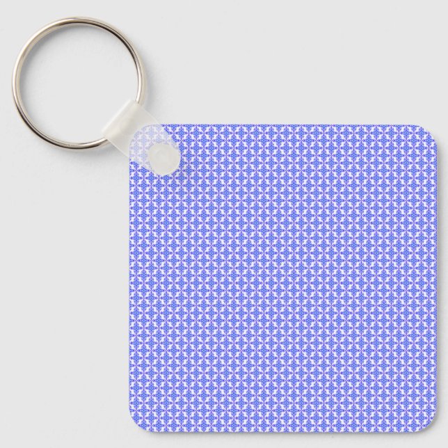 Floral Design Pattern Keychain (Front)