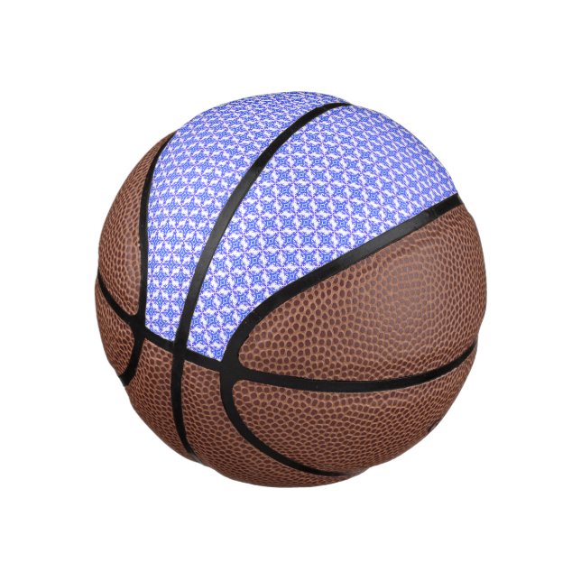 Floral Design Pattern Mini Basketball (Angled)