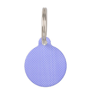 floral design pattern pet ID tag