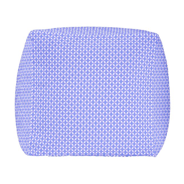 Floral Design Pattern Pouf (Back)
