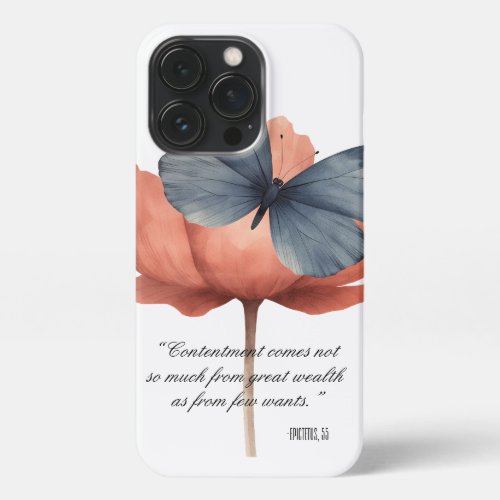 Floral Design Phone Case Inspirational Quote