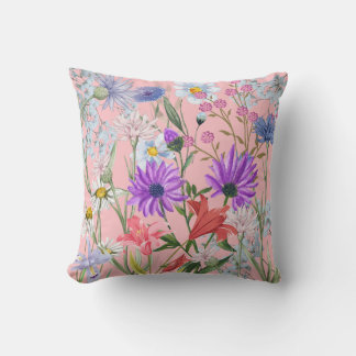 Floral Design Pillow! Throw Pillow