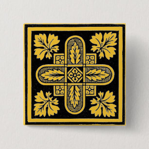 Floral Design Pinback Button