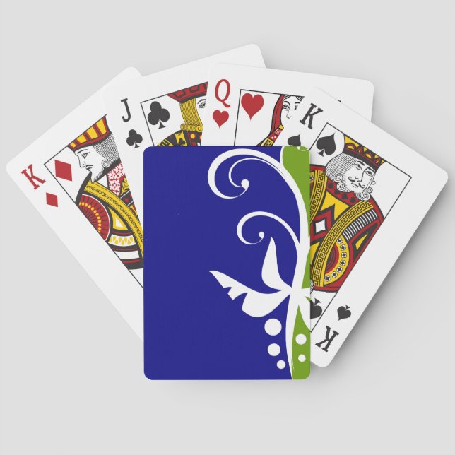 Floral Design Poker Cards (Back)