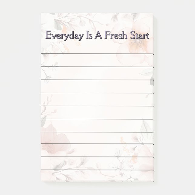 Floral Design  Post-it Notes (Front)