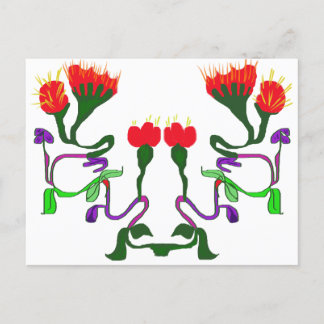 floral design postcard