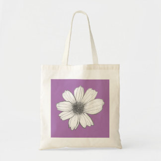 Floral design Purple Tote Bag