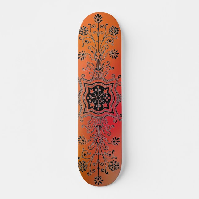 Floral Design Skateboard (Front)