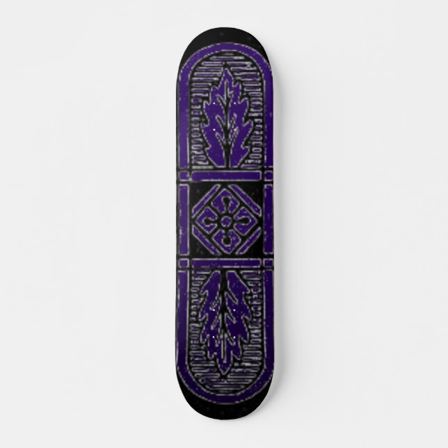 Floral Design Skateboard Deck (Front)