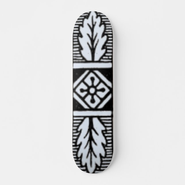 Floral Design Skateboard Deck (Front)