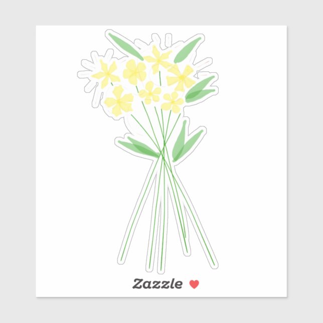 Floral design sticker (Sheet)