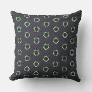 Floral design throw pillow