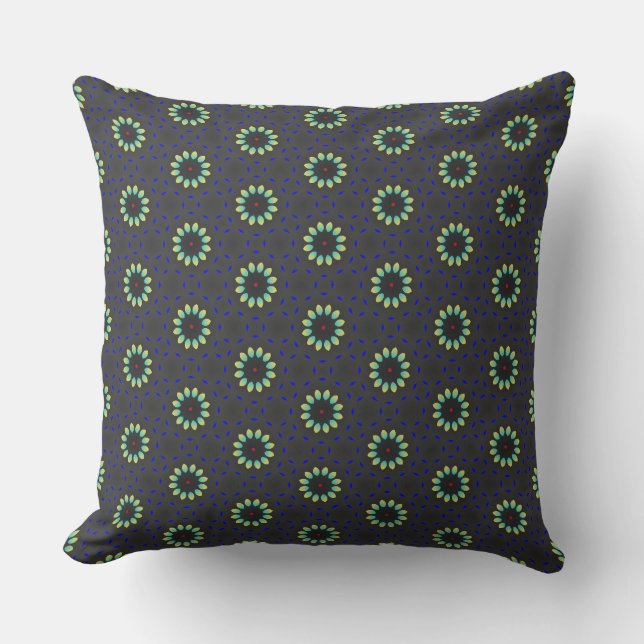 Floral design  throw pillow (Front)