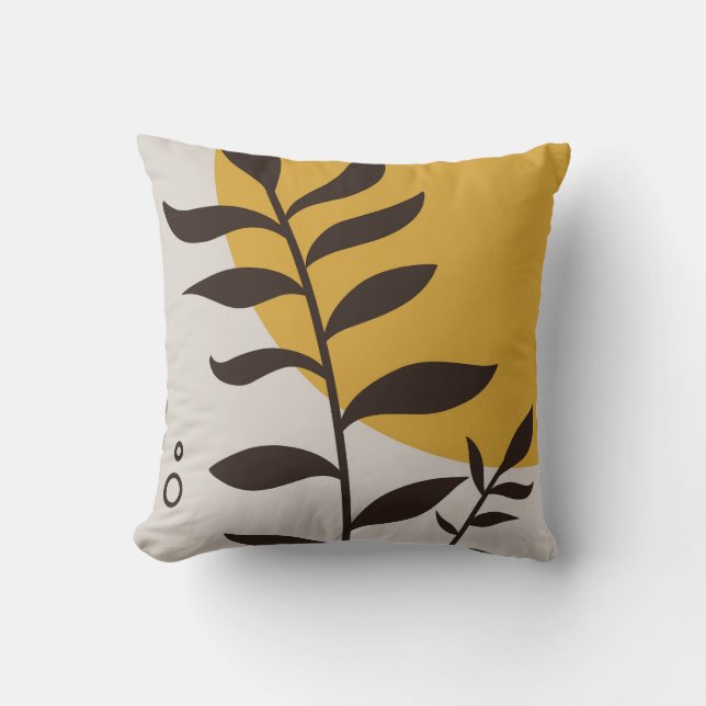 Floral design  throw pillow (Front)