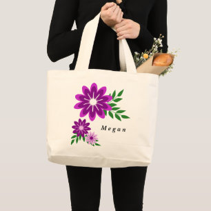 Floral Design Tote Bags