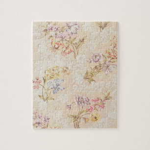 Floral design with peonies, lilies and roses for S Jigsaw Puzzle