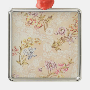 Floral design with peonies, lilies and roses for S Metal Ornament