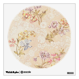 Floral design with peonies, lilies and roses for S Wall Sticker