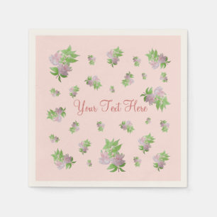 floral design with small pretty pink flowers napkins