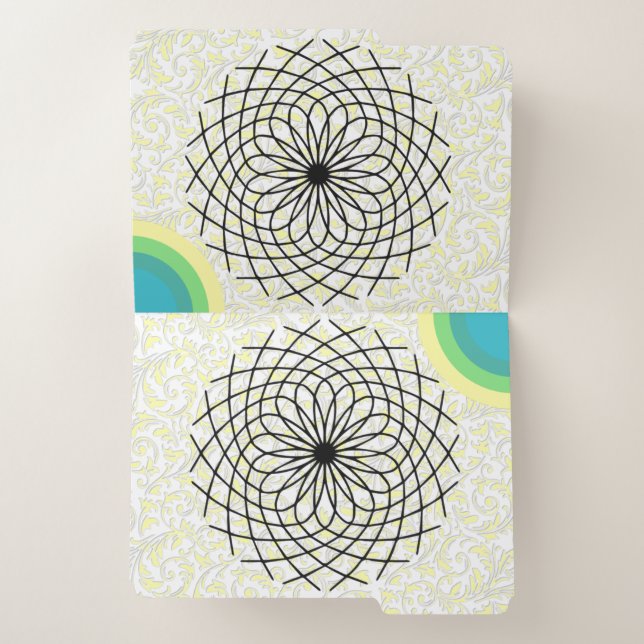 Floral Designed File Folders (Inside Left)