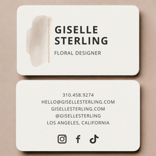 Floral Designer Business Card