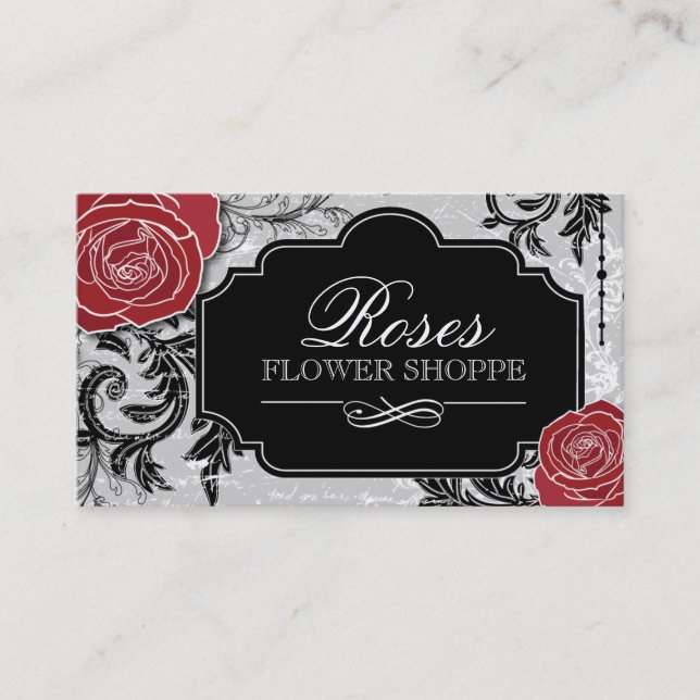 Floral Designer Business Cards (Front)