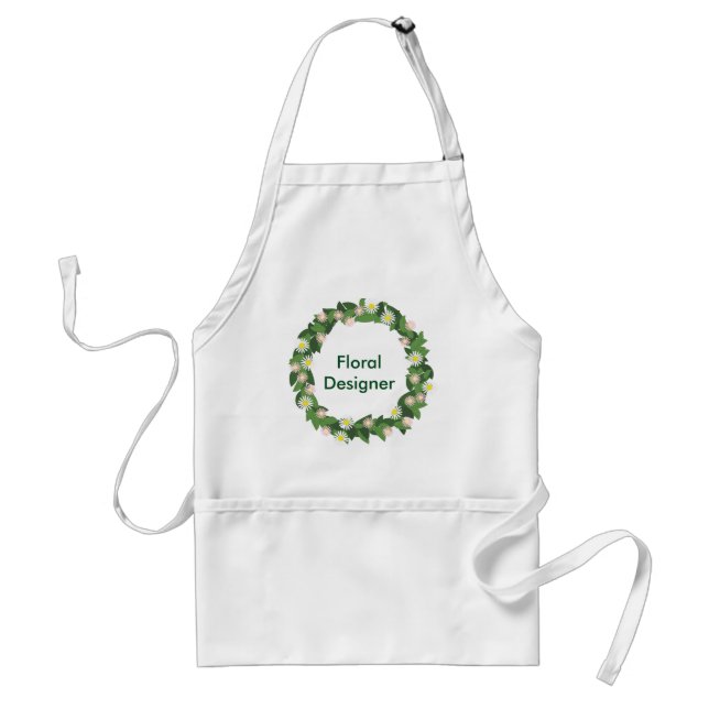 Floral Designer Wreath Standard Craft Apron (Front)