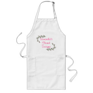 "_____ Floral Designs" Long Apron