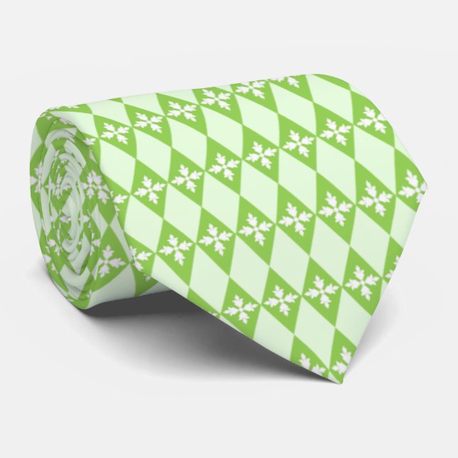 Floral Diamonds Tie (Rolled)