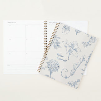 Floral Digital Notebook – “Believe in Yourself”