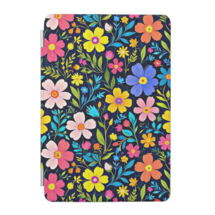 Floral Digital Painting Flowers Pattern iPad Mini Cover