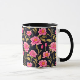 Floral digital pattern design 24 - Coffee Mug