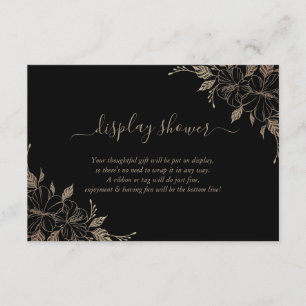 Floral Display Bridal Wedding Shower Enclosure Card