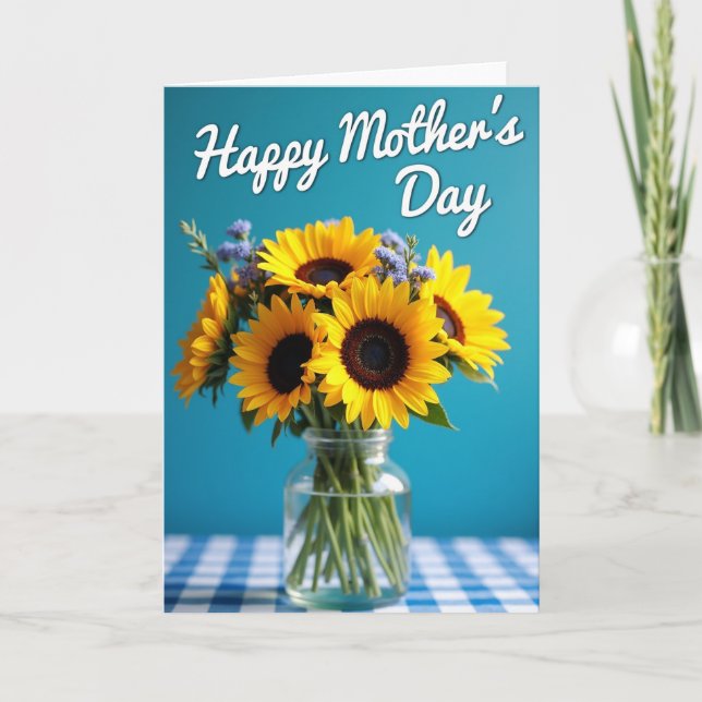 Floral Display Mothers Day Card (Front)