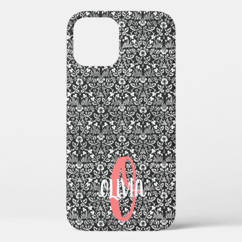 FLORAL DIY INITIAL Case_Mate Apple iPhone 12 Case