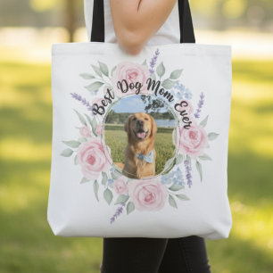 Floral Dog Mom – Best Ever Mother's Day Gift Tote Bag