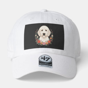 Floral Dog Portrait Botanical Wreath 47 Brand Hat