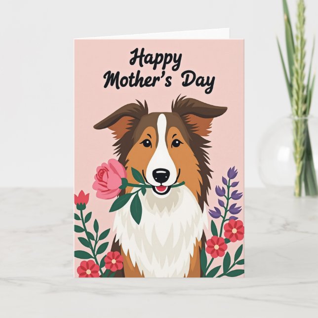 Floral Dog Rose Gift Card (Front)