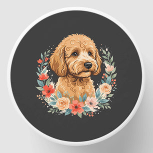 Floral Dog Round Sublimation Mini Candle Favors