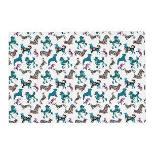 Floral Dogs Placemat