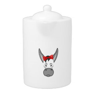 Floral Donkey Animal Halloween Costume Gift Teapot