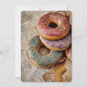 Floral Donut Holiday Card