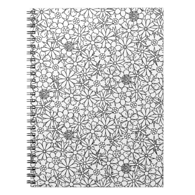 Floral Doodle Notebook (Front)