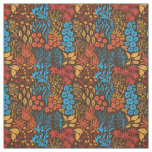 Floral doodles dark fabric