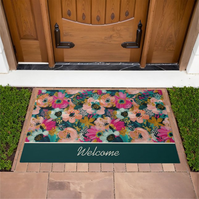 Floral Doormat (Outdoor)