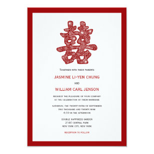 chinese wedding invitations zazzle