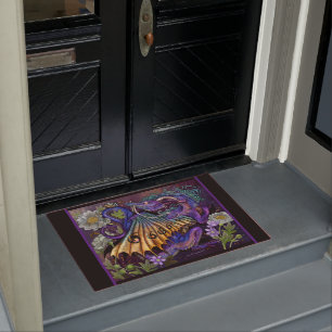 Floral Dragon Doormat