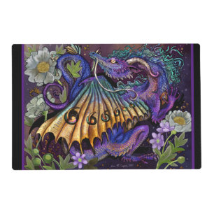 Floral Dragon Placemat