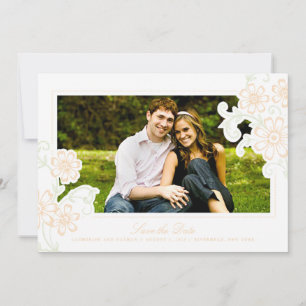 Floral Drawn Garden Farmhouse Rustic Save the Date